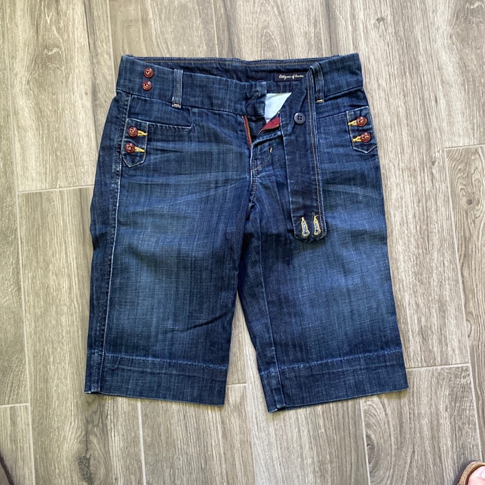 Citizen of Humanity Bermuda denim shorts.